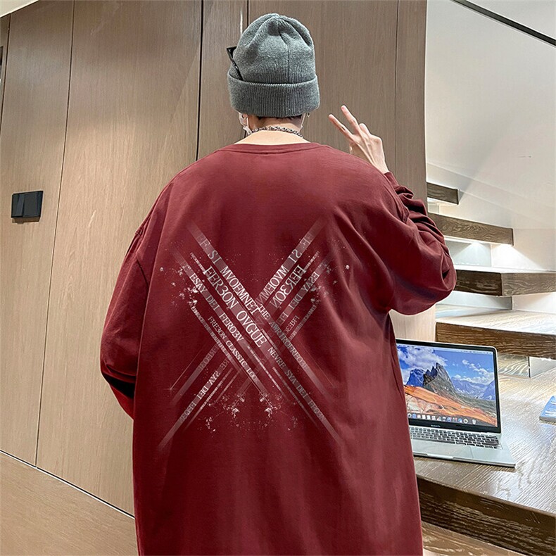 抖音得物供货 量大从优 可提供视频 美式长袖T恤CT830特P25图片