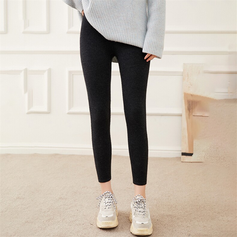 女士山羊绒打底裤2024年秋季修身显瘦，女装打底裤，杭跃羊绒