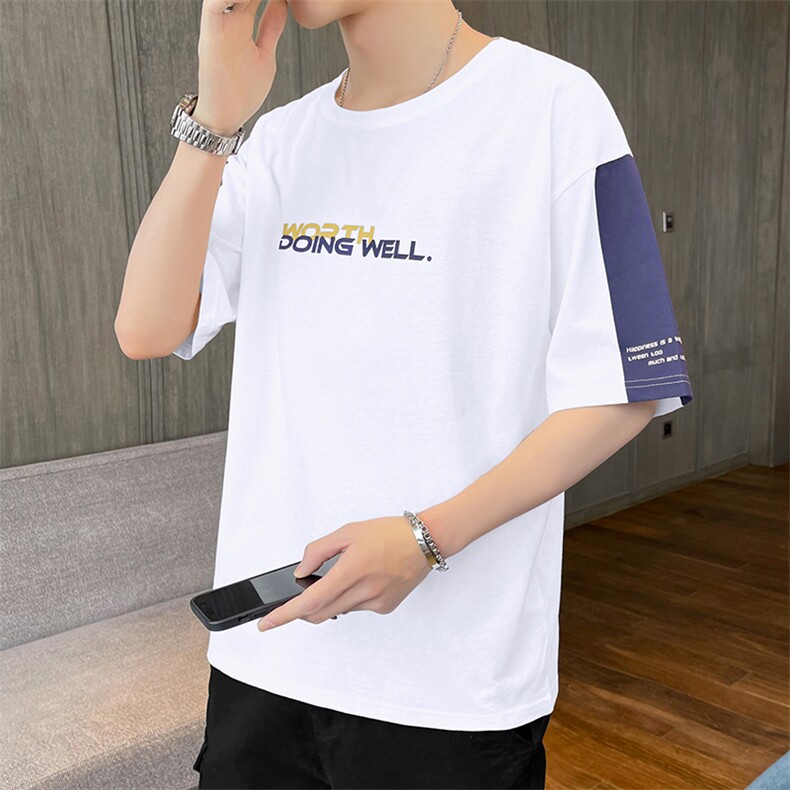 短袖t恤店主风男士圆领潮流体桖夏季印花衣服TC3010-P25,男装T恤,星座717