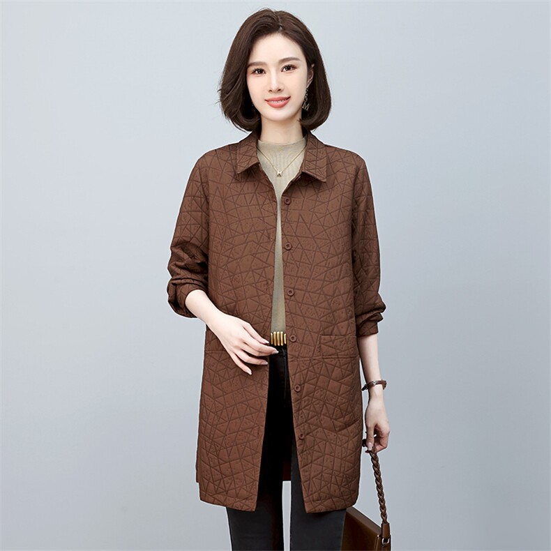 时尚百搭中长款风衣外套显瘦修身气质女装优雅大气春秋新款,女装风衣,韩派