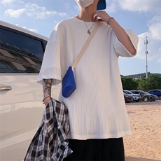 美式高级感t恤男ins潮流男装设计高街短袖潮牌半袖T0177-P28，男装T恤，星座308B-1