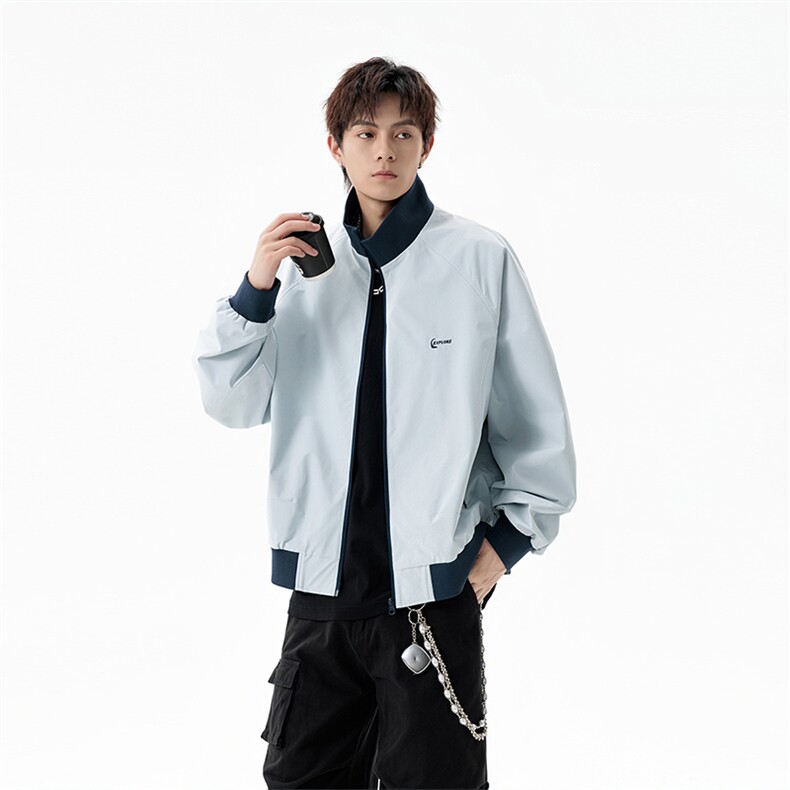 秋冬夹克男户外风山系工装外套青少年拼色上衣GS60101,男装夹克,星座1206（原A206）