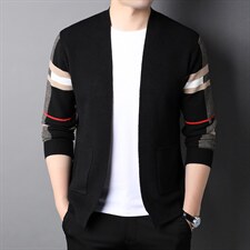针织开衫男薄款2023春秋季新款休闲中年披肩毛衫外穿毛线衣，男装卫衣，电商B212（原钱塘6029）