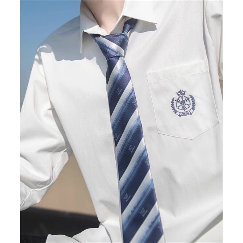 [006]制服男长袖衬衫男学生领带学院长袖衬衣外套A079-CS05-P30,男装衬衫,电商A079
