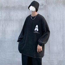 美式高街印花上衣潮牌欧美秋季潮重工水洗做旧短袖T恤T1354-P39，男装T恤，星座512-2