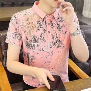 25020-P35 春季休闲时尚T恤男短袖打底衫商务休闲修身短袖POLO衫图片
