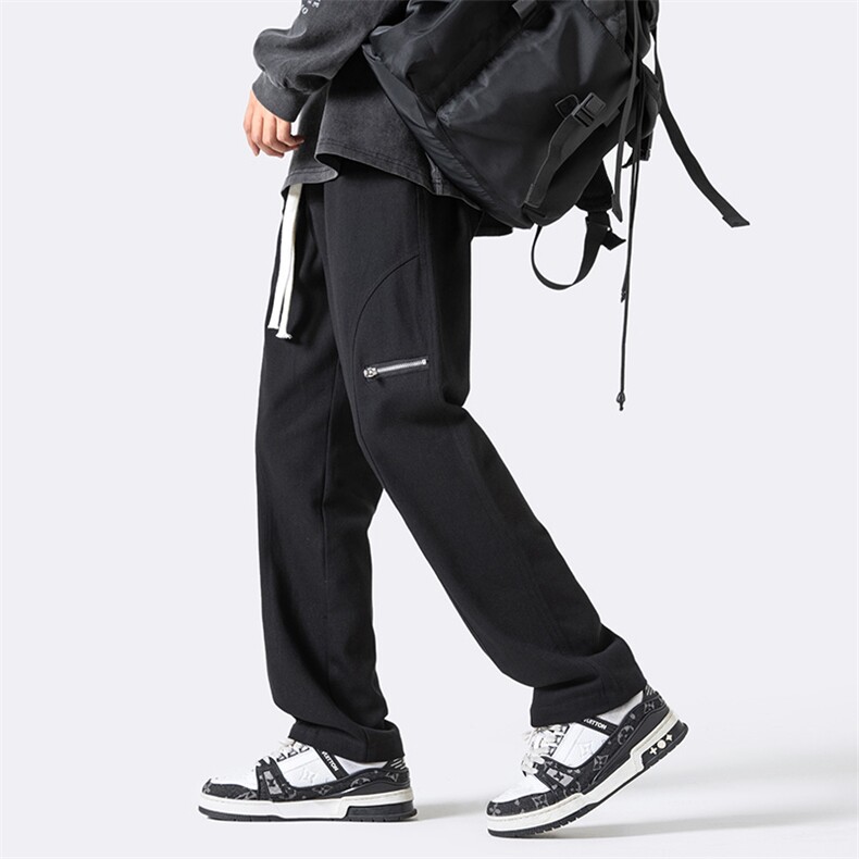 秋冬酷丝棉美式高街无影墙宽松休闲长裤男K23316-P40,男装休闲裤,星座717
