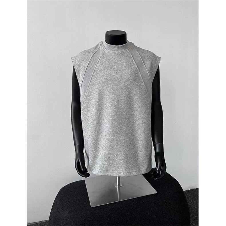 网图有货260g太空棉坎袖背心男夏季无袖运动坎肩t恤A454-P27，男装T恤，星座1505