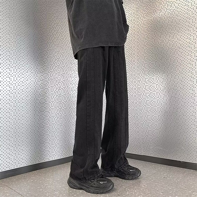 裤子高街水洗牛仔裤男拉链裤C952P45,男装牛仔裤,星座1116-2