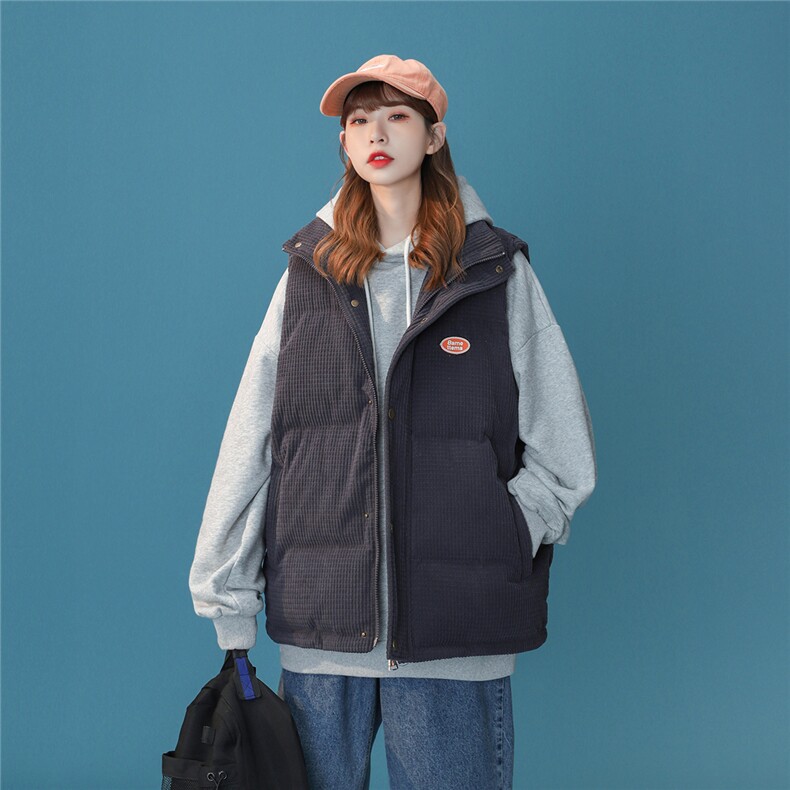 2024秋冬新款华夫格中性棉马夹马甲M6001-P85控价108，女装马甲，电商A132（原电商B245）