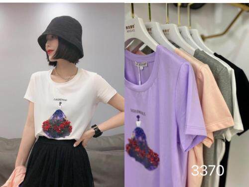 （现货）夏季新款手工钉珠短袖，女装，雅克赛奇