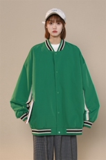 中性风小牛津上衣夹克宽松落肩拼色棒球服外套XZ214-8JK701-P65，男装夹克，星座1204-3