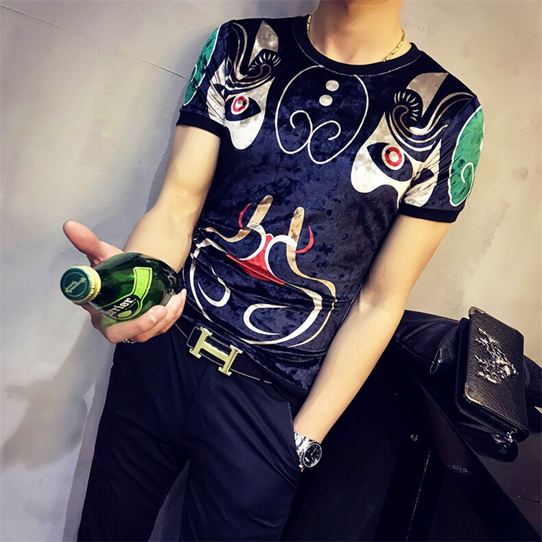 时尚可爱街头唯美韩版百搭修身显瘦圆领套头T恤潮2021年春季,男装T恤,电商C301