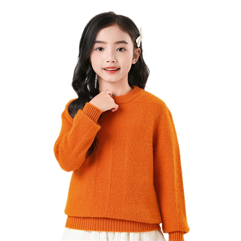 新款儿童羊绒衫男童女童秋冬季保暖加厚毛衣宝宝针织打底衫,童装儿童羊绒衫,艾米娇羊绒