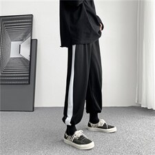 潮流百搭夏季薄款九分运动裤韩版百搭潮牌ins休闲裤K1290-P28，男装休闲裤，星座512-4