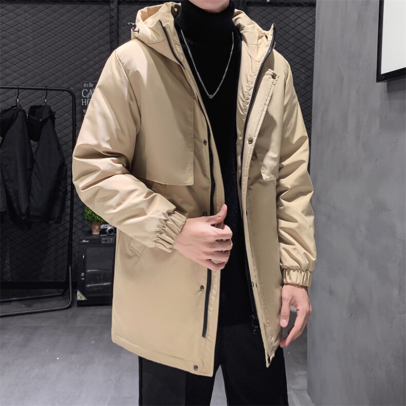 有版权主推款中长款连帽纯色风衣夹克外套学生团体班服羽绒服,男装羽绒服,星座301D-5(原星座1415）