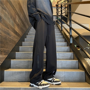 抖音品质港风春季新款简约宽松百搭休闲卫裤B315-K24003-p50控68图片