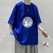 HT73160-P22华夫格t恤男短袖男大码五分袖大皂风，男装T恤，电商A040
