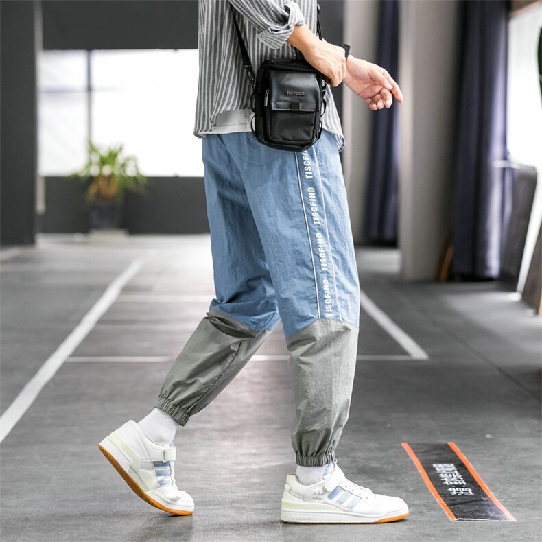男士休闲裤子韩版潮流秋季2021新款束脚百搭宽松九分裤DS949T,男装休闲裤,电商A102