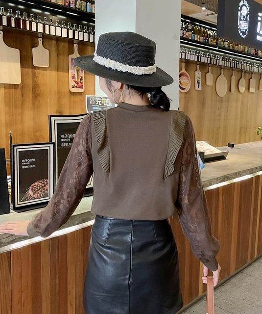 袖子提花针织小衫，其它，米娜·丹怡