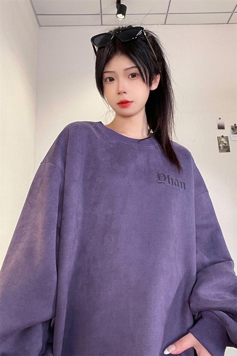 抖音供货、重磅显瘦卫衣秋圆领宽松D223A-DY-LPWY117-特p40,男装卫衣,电商019-1