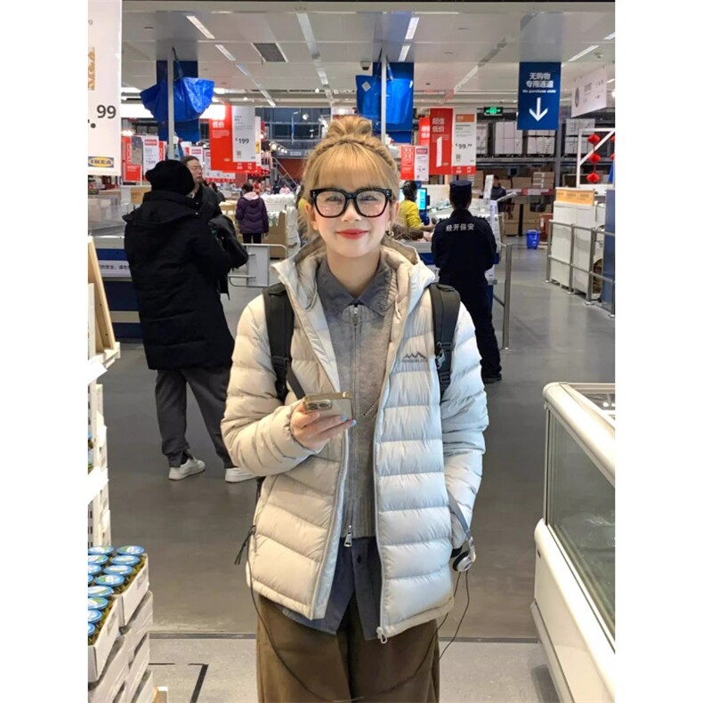 羽绒棉服女2025年新款冬季轻薄小棉袄高级感连帽复古美式加厚外套,男装棉衣,四季星座505