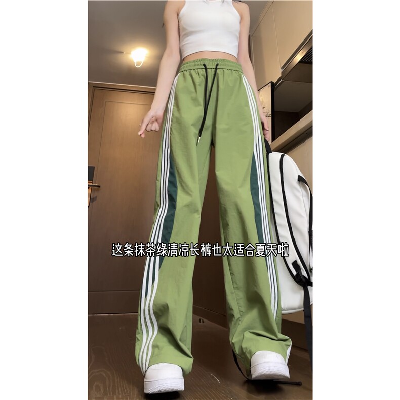 抖音品质夏季速干伞兵裤三条杠宽松休闲裤B315-K24160-特p30控58,男装休闲裤,电商B315