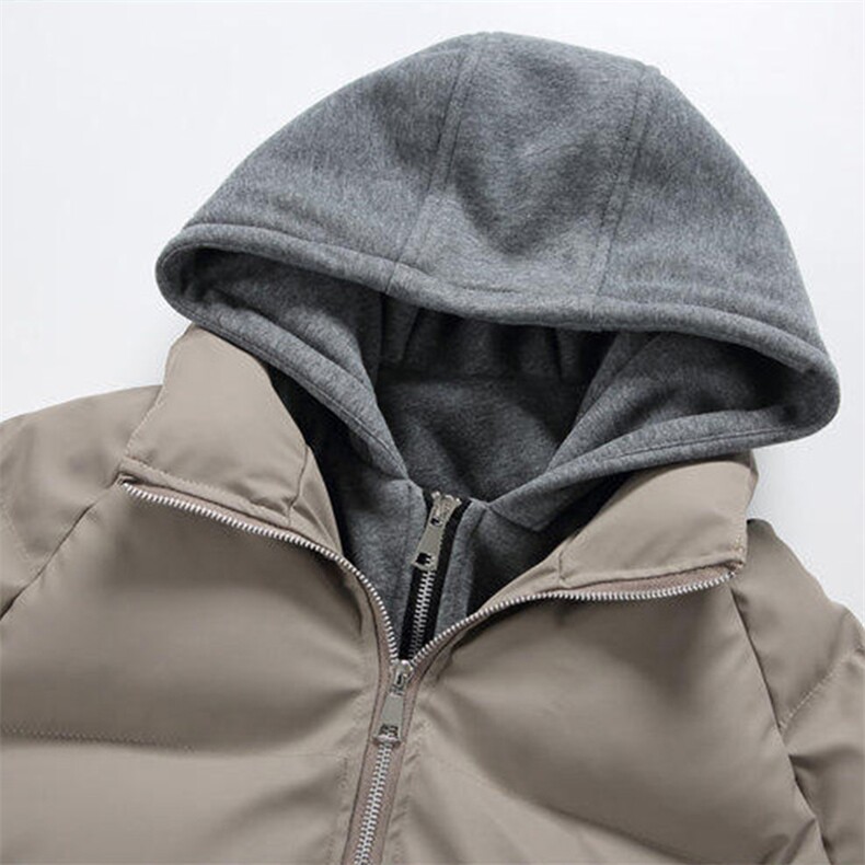 现货高品质重磅工艺美式高街假两件PU皮棉衣男女加厚棉服外套,男装棉衣,电商A486-1