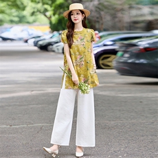 新中式改良旗袍盘扣短袖遮肉夏季新款洋气时尚衬衫，女装衬衫，木橙西子