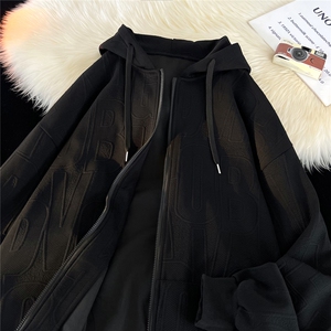 2025秋季新款潮牌时尚男士开衫卫衣提花连帽卫衣外套 WY633-特P50图片