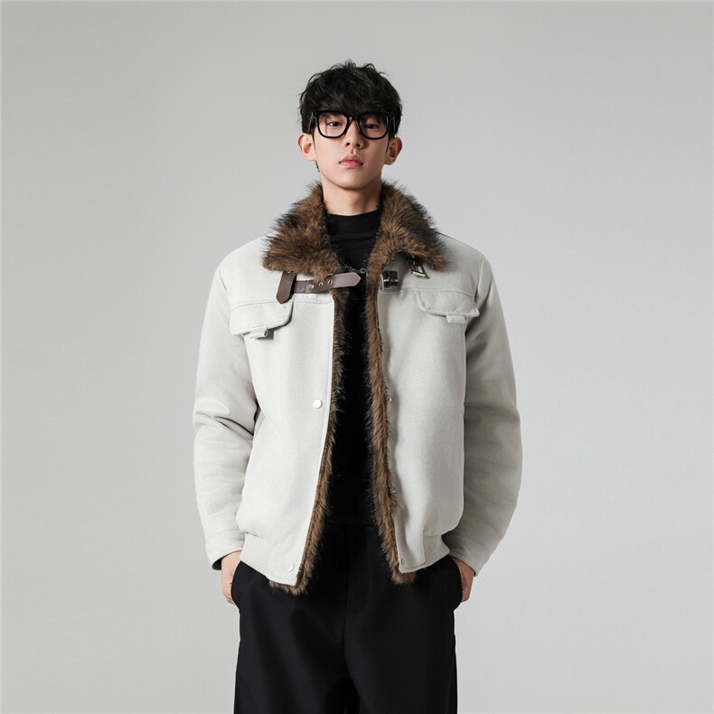 现货新款座山雕结构毛领棉服男MY085-P115,男装棉衣,电商A072