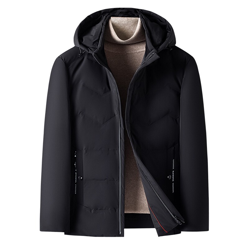 羽绒服男士商务冬季新款休闲连帽可卸中青年保暖外套DD21722-P335，男装羽绒服，电商B212（原钱塘6029）