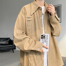 现货数据款CS7136-P55控78大码新中式风重磅高品质衬衫，男装衬衫，电商D232