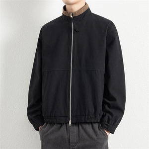 2025新款现货纯棉夹克男宽松立领上衣外套DSA157B-J2568-P88图片