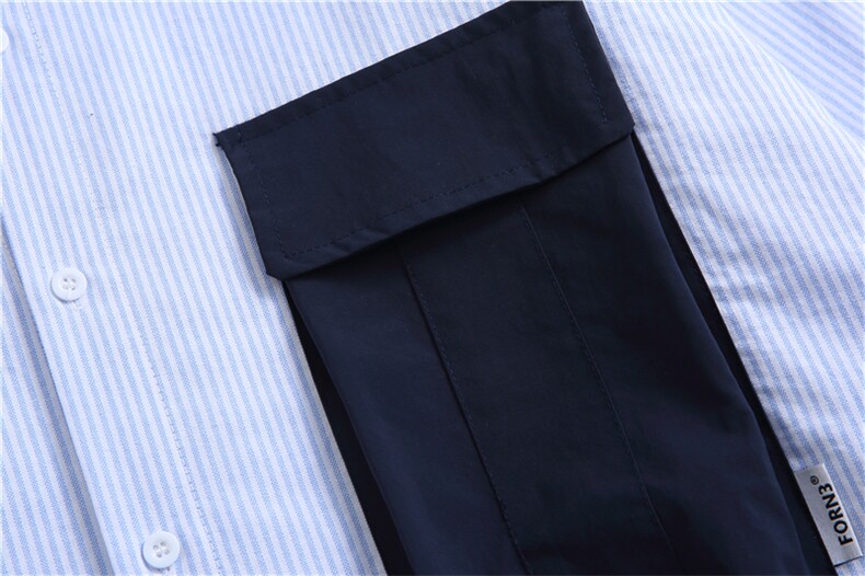 N210FORN3日潮cityboy多口袋条纹衬衫男,男装衬衫,电商S006（B521）