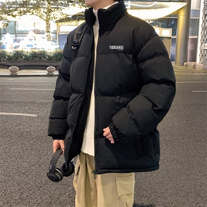 港风直播抖音得物高品质宽松加厚男撞色棉衣外套M1409P68图片