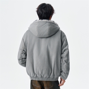 90羽绒服男女款连帽仿貂毛绒感座山雕保暖外套 XZ309 Y95722 P255图片