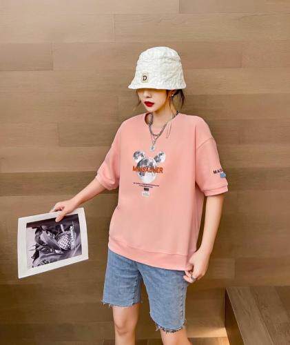 夏季新款—米奇圆领卫衣，女装卫衣/绒衫，E·贝空间