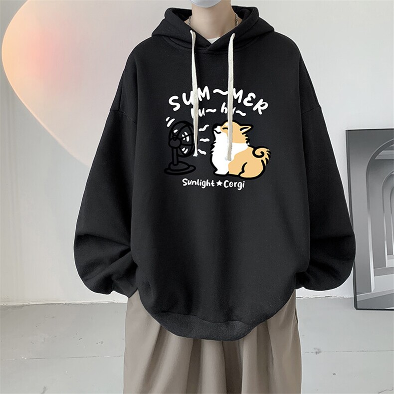 连帽卫衣男大码胖子帽衫大号运动服WY2420-P35图片