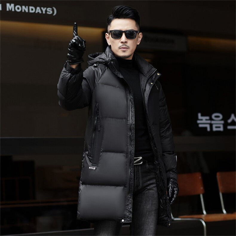 ZMS-M993新款冬季男士白鸭绒羽绒服中长款可脱卸帽保暖外套大衣,男装羽绒服,电商B360