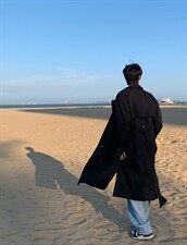 【2025秋冬】呢大衣女新款双排扣长款过膝风衣男大码男中长款大衣，男装风衣，星座112A