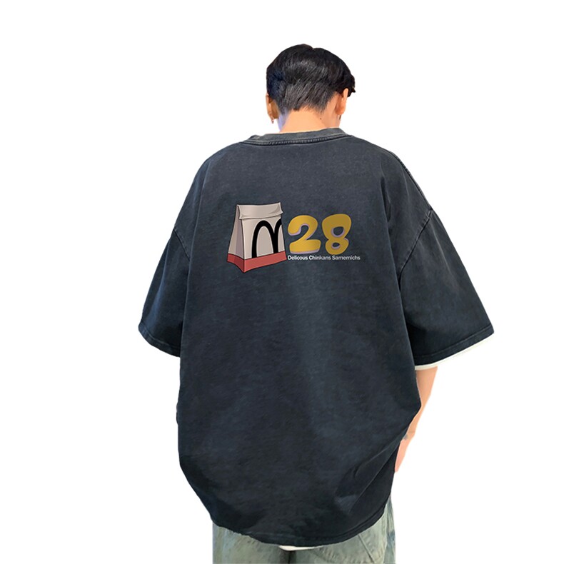 直播品质240克重磅水洗做旧短袖t恤男女SDX180-特P25控48,男装T恤,电商B367