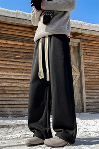 8XL-M 羊羔绒卫裤男加肥加大码加厚加绒运动裤男胖子9029特38图片
