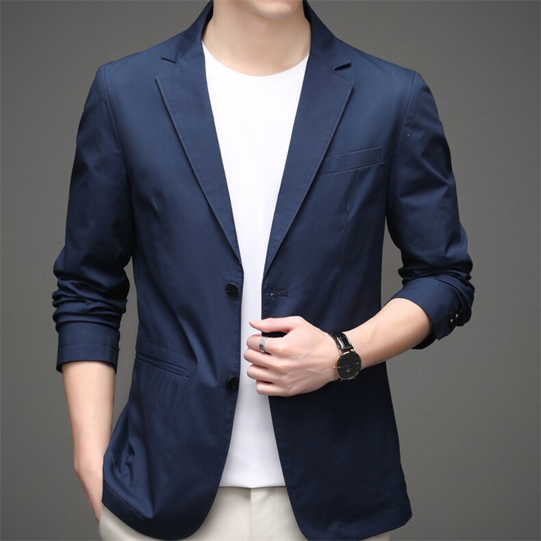 2023秋季新款西服中年男士外套免烫商务休闲爸爸装小西服男装,男装西服,电商B212（原钱塘6029）