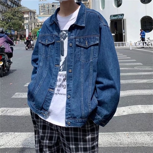 男秋季外套潮牌街头大码牛仔外套GT087P60图片