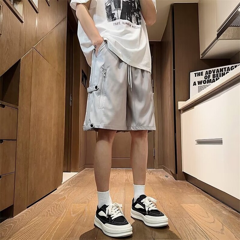 夏季冰丝透气宽松休闲工装短裤五分裤DK729p36,男装牛仔裤,星座1013