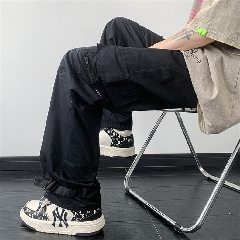B221 美式ins街头hiphop宽松休闲多口袋工装裤子 LK23120-P65控88图片