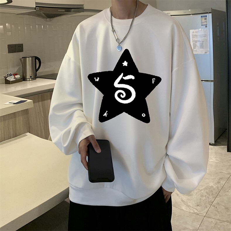 麂皮绒卫衣男大码重磅长袖t恤男JW81368-P35,男装卫衣,电商A040
