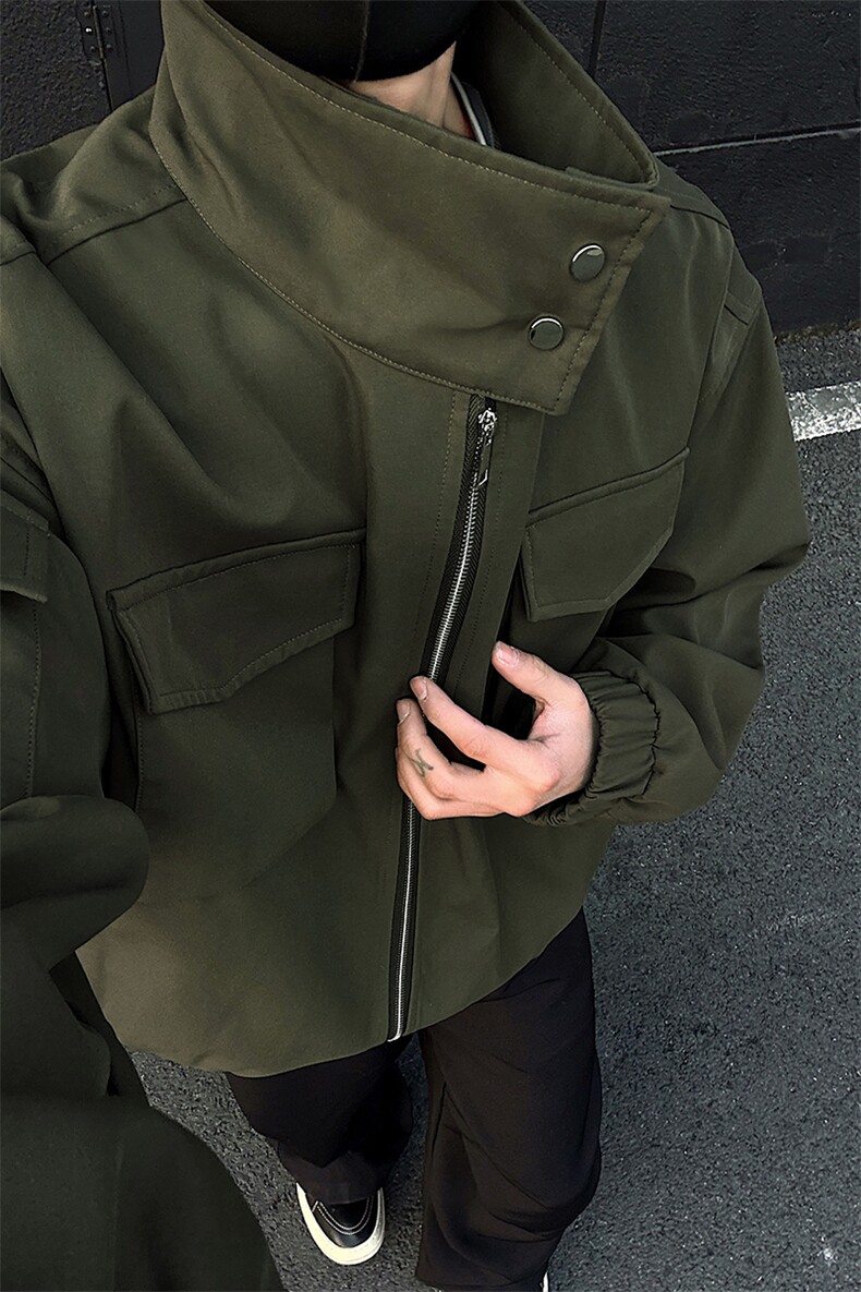 2026春季cleanfit美式翻领夹克男宽松夹克外套J5209-特P70控118,男装夹克,电商A001