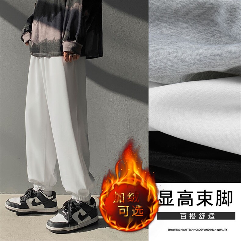 2023秋冬舒适百搭休闲加绒加厚卫裤WK602-1特批22-加绒特批30图片